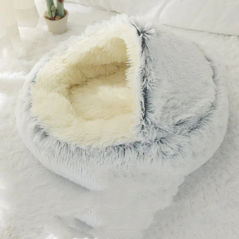 Calming Plush Dog Bed