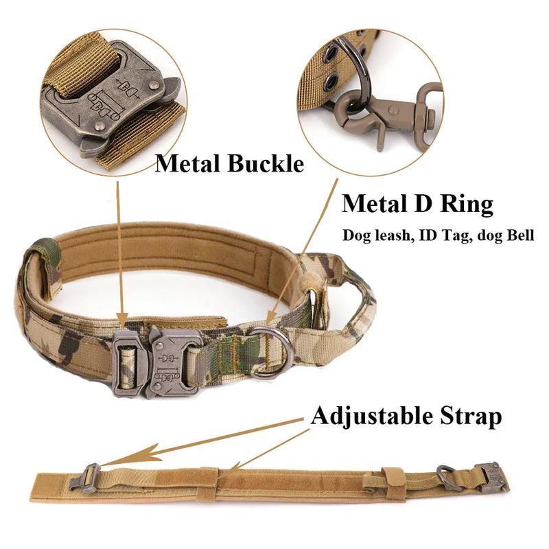 Tactical K9 Collar & Harness Set