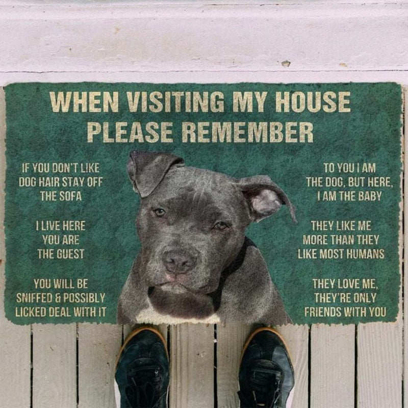 Pitbull House Rules - Doormat