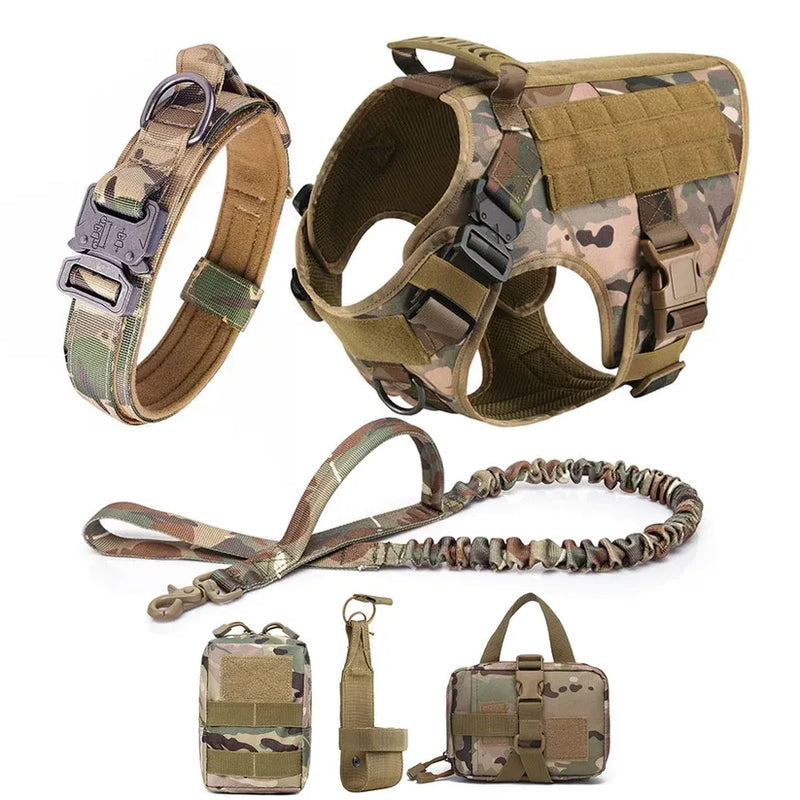 Tactical K9 Collar & Harness Set