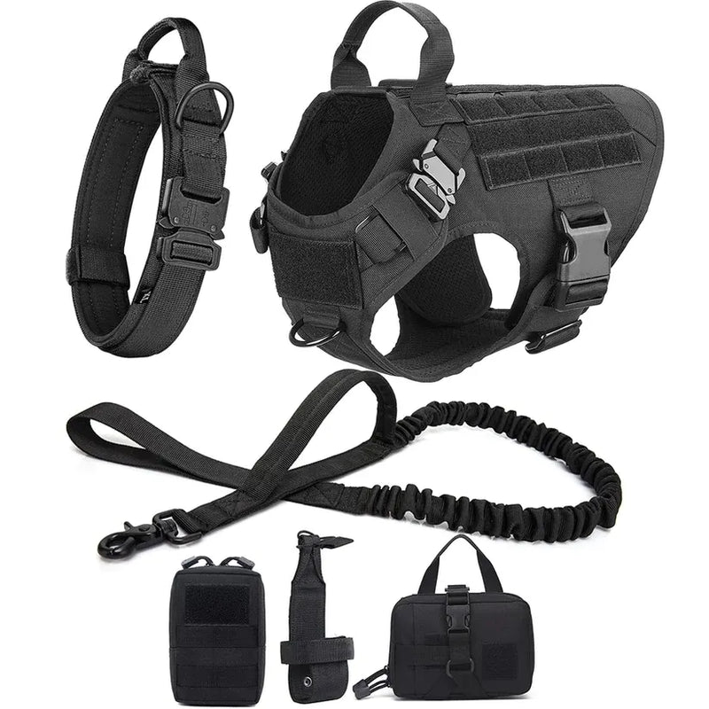 Tactical K9 Collar & Harness Set