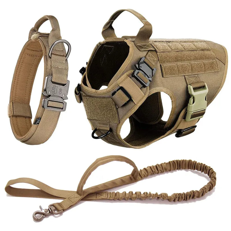 Tactical K9 Collar & Harness Set