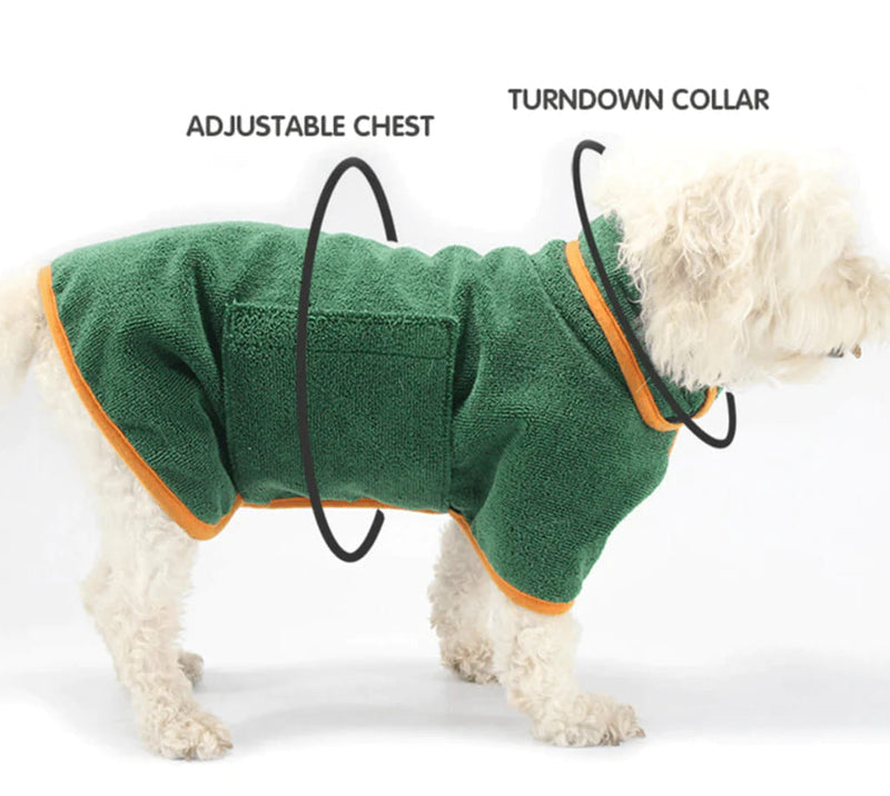 Absorbent Dog Bathrobe