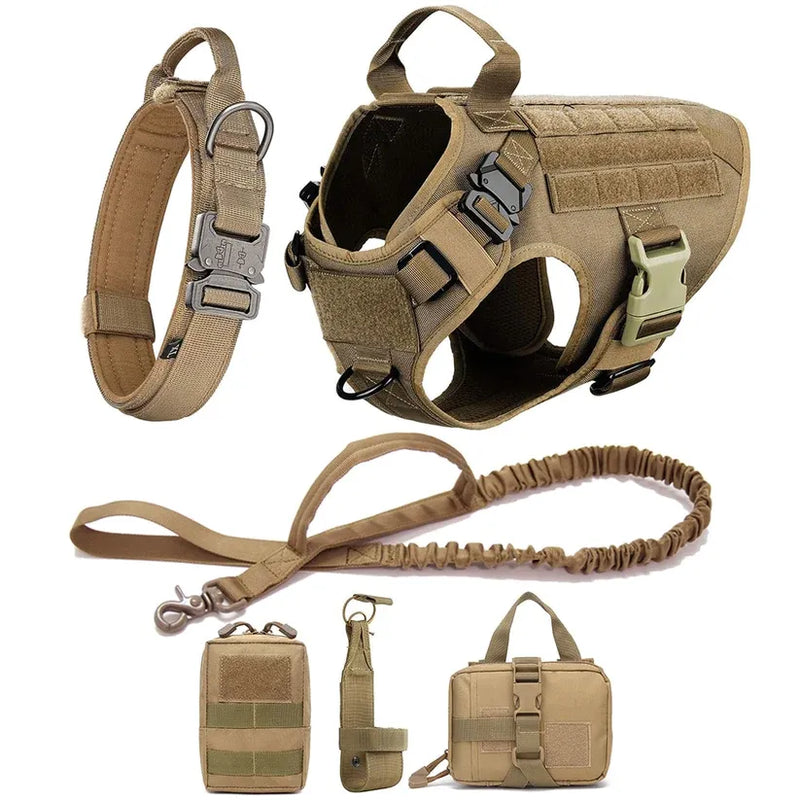 Tactical K9 Collar & Harness Set