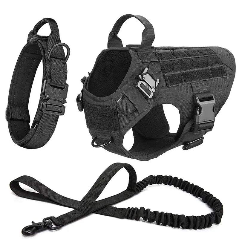 Tactical K9 Collar & Harness Set