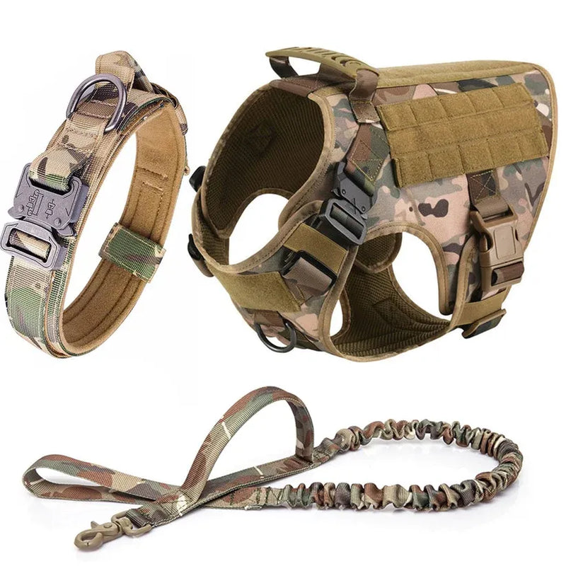 Tactical K9 Collar & Harness Set