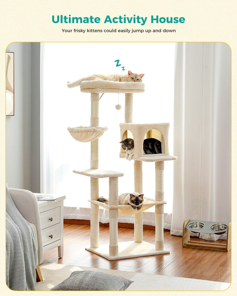 Cat Climbing Tree Toy with Ladder with Wood Scratching Post