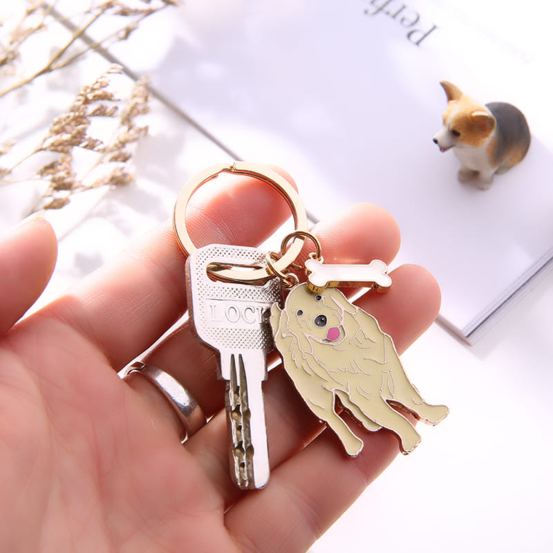 Golden Retriever Keychain