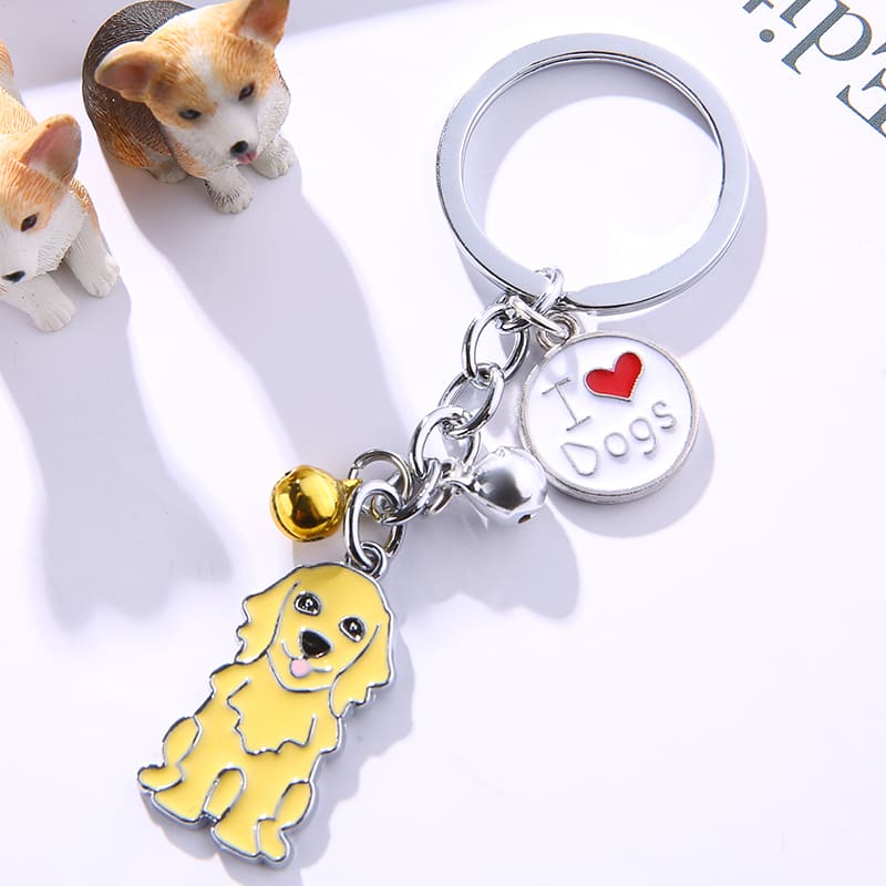 Golden Retriever Keychain