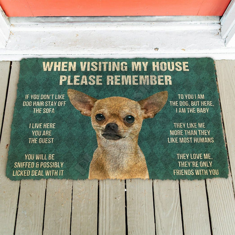 Chihuahua House Rules - Doormat