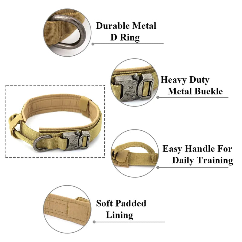 Military Tactical Collar Leash