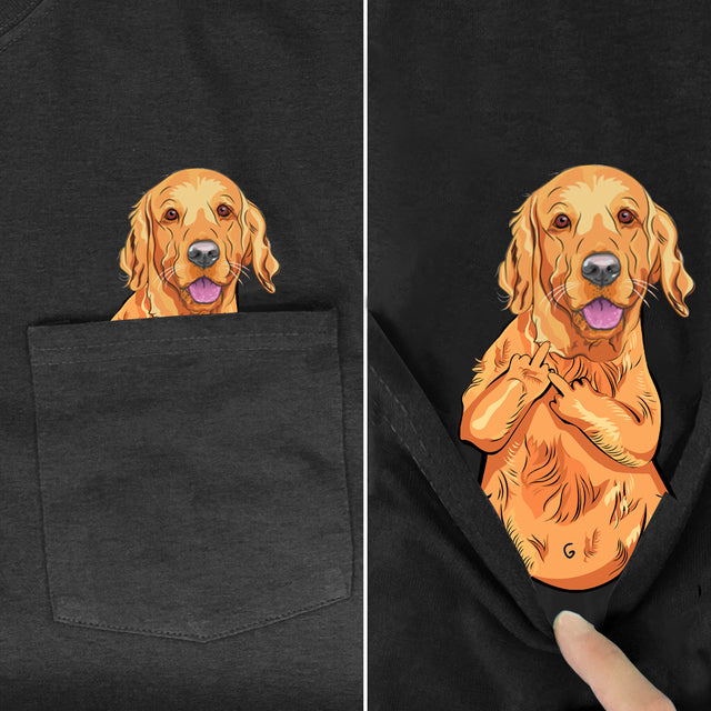 Golden Retriever Pocket Tee